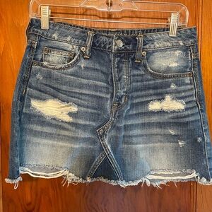 Cute American Eagle Denim Mini Skirt